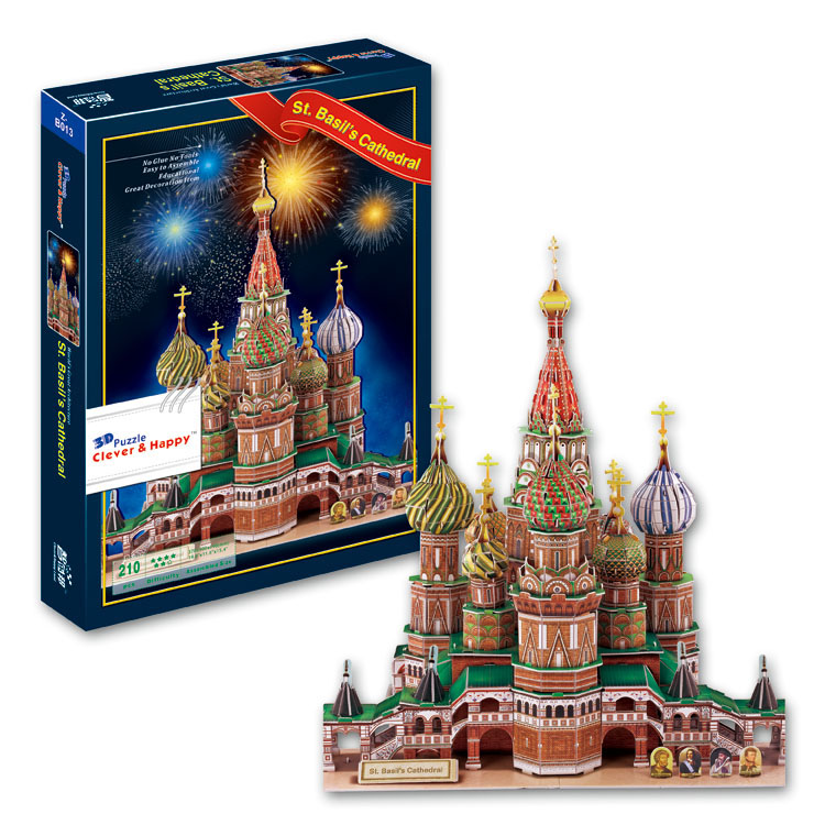 3D paper puzzle famous building educational toys puzzle manufacturers