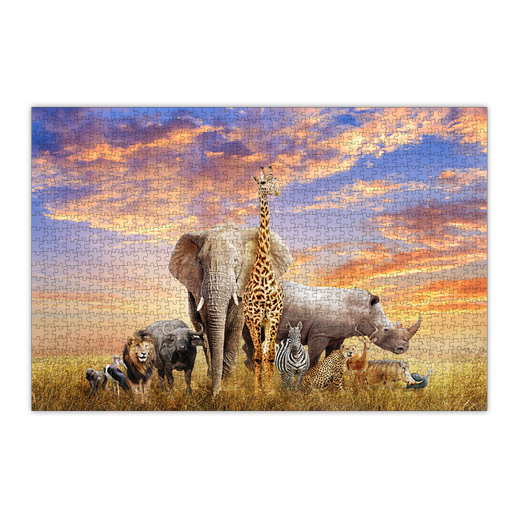 Customized 1000 Pieces Paper Jigsaw Puzzle puzzle manufacturers