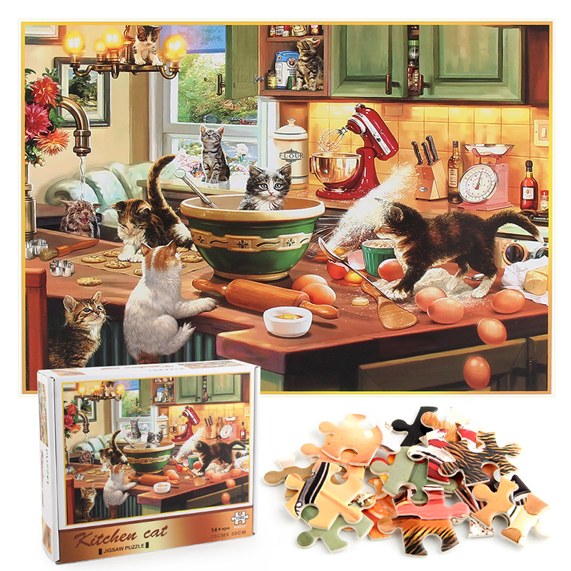 Simple custom 1000 piece Jigsaw Puzzle puzzle manufacturers